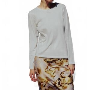 NEW CATHERINE GEE cowboy boot t-shirt in white